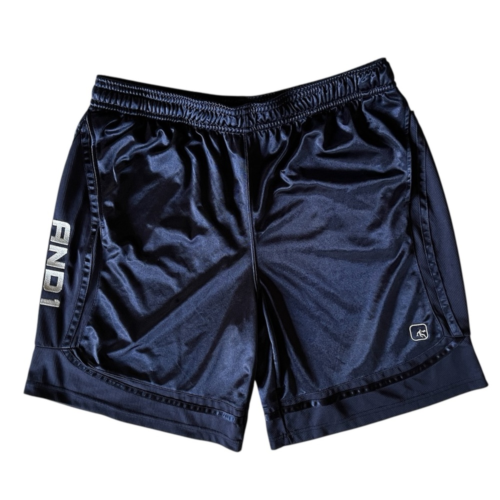 AND1 Navy Blue Basketball Athletic Gym Shorts Men’s Size 2XL